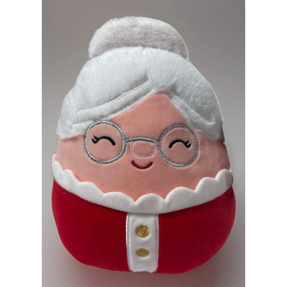 2021 Squishmallows Nicolette 9.5" Plush Mrs Clause Santa Grandma Kellytoy S8-890
